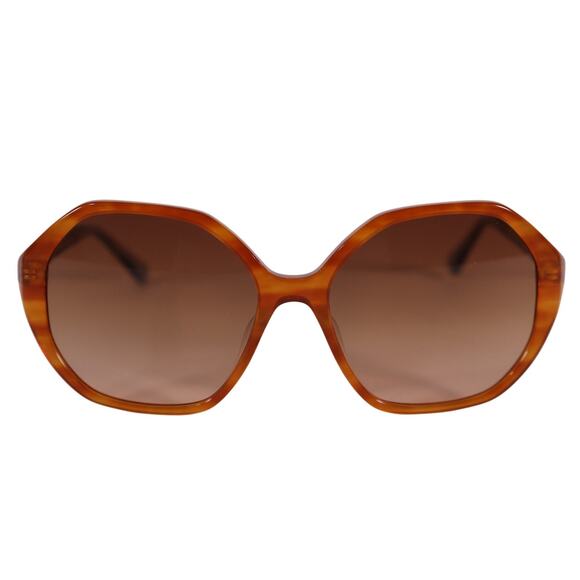 Kate Spade WAVERLY Oversized Round Womens Sunglasses - Brown Horn / Brown - NWT - Picture 1 of 11